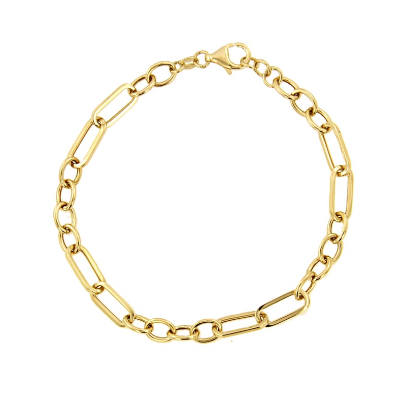 BRACCIALE ORO GIALLO 750/1000 MAGLIA 4+2 - CM 20 - 