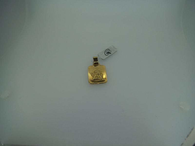 MEDAGLIETTA RELIGIOSA ORO GIALLO 750/1000 ANGIOLETTO - 