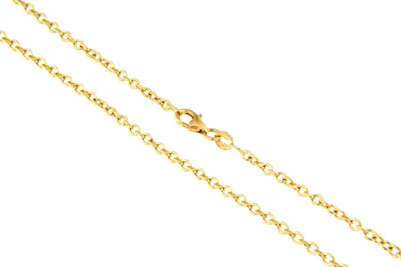 CATENINA ORO GIALLO 750/1000 MAGLIA ROLO' - CM 45.5 - 