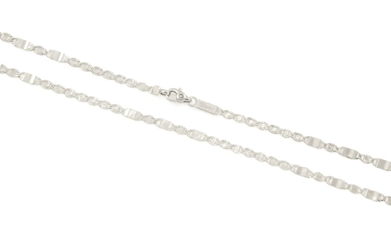 CATENA ORO BIANCO 750/1000 MAGLIA 7+3 - CM. 50 - 