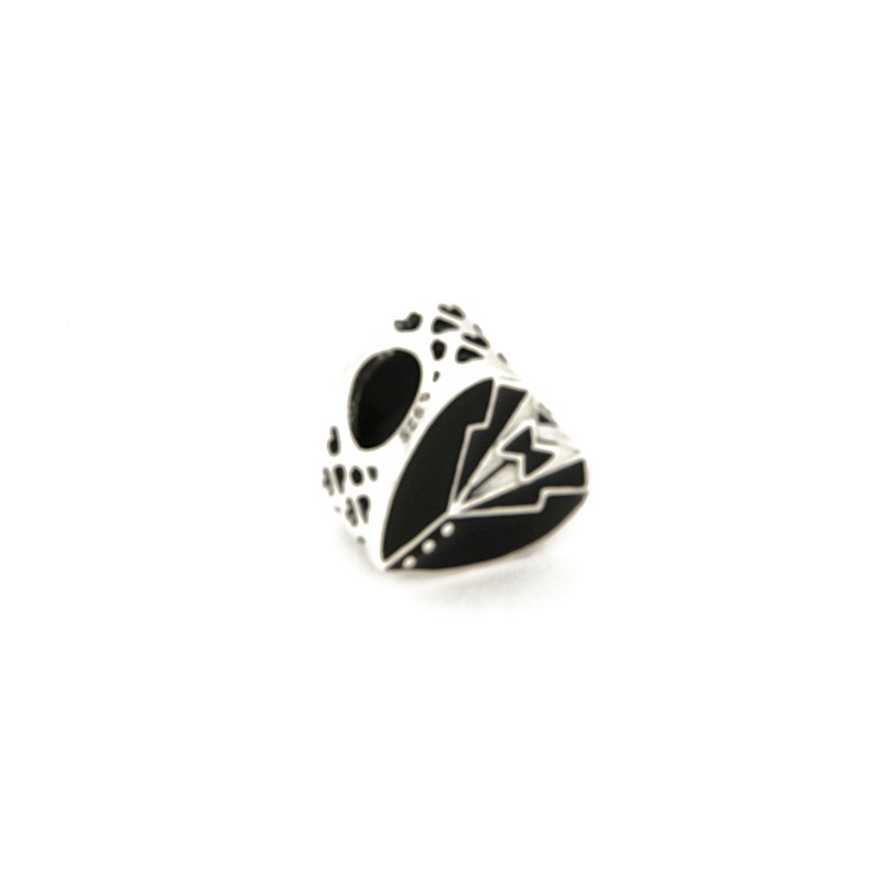 PANDORA - CHARM - ARGENTO 925/1000 - MOD. CUORE SPOSI SMALTATO - PANDORA