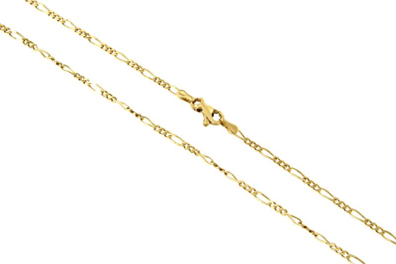 CATENINA ORO GIALLO 750/1000 - MAGLIA 3+1 CM 43 - 