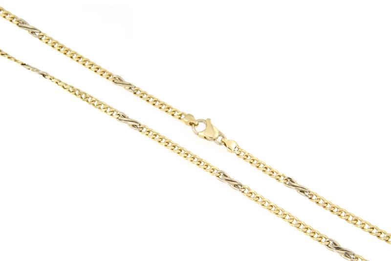 CATENA DUE ORI 750/1000 MAGLIA 11+1 - CM. 49.5 - 