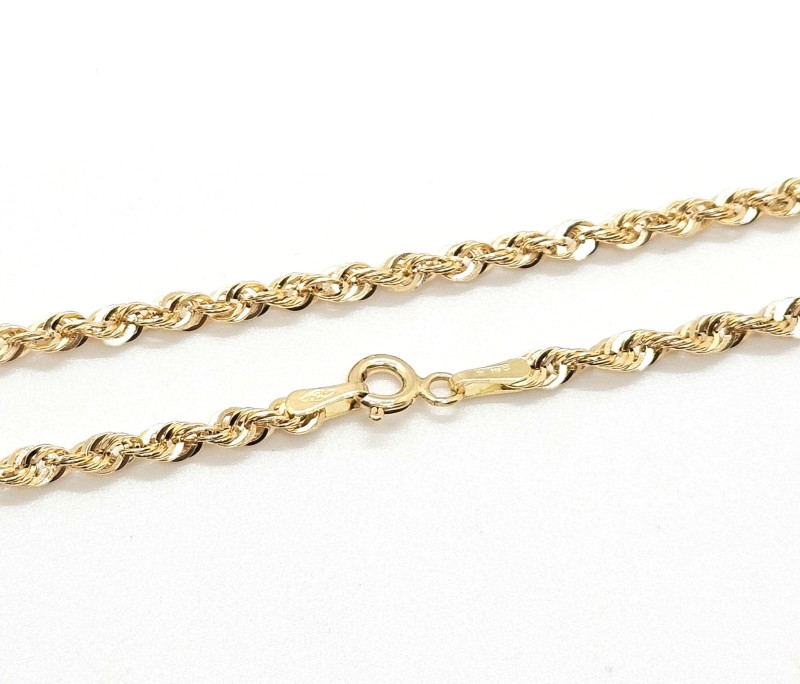 COLLANA ORO GIALLO 750/1000 MAGLIA ARROTOLATA CM 50.5 - 