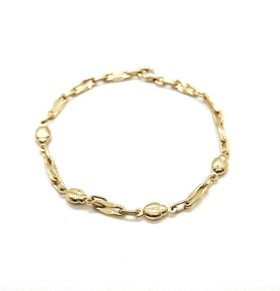 BRACCIALE ORO GIALLO 750/1000 CON COCCINELLE - 