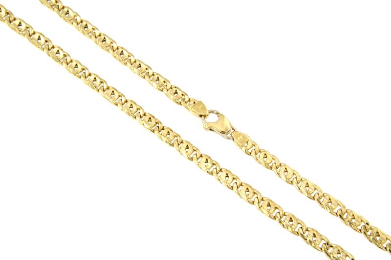 CATENA ORO GIALLO 750/1000 MAGLIA GRUMETTA DOPPIA - CM 60 - 
