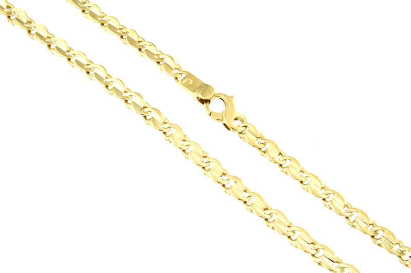 CATENA ORO GIALLO 750/1000 MAGLIA GRUMETTA DOPPIA PIENA - CM. 51.5 - 