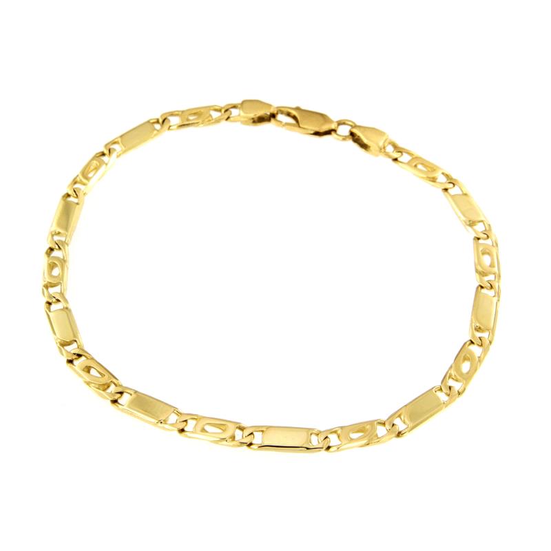 BRACCIALE ORO GIALLO 750/1000 MAGLIA 1+1 - CM. 22 - 