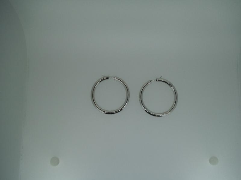 COPPIA ORECCHINO ORO B. 750/1000 CERCHI - 