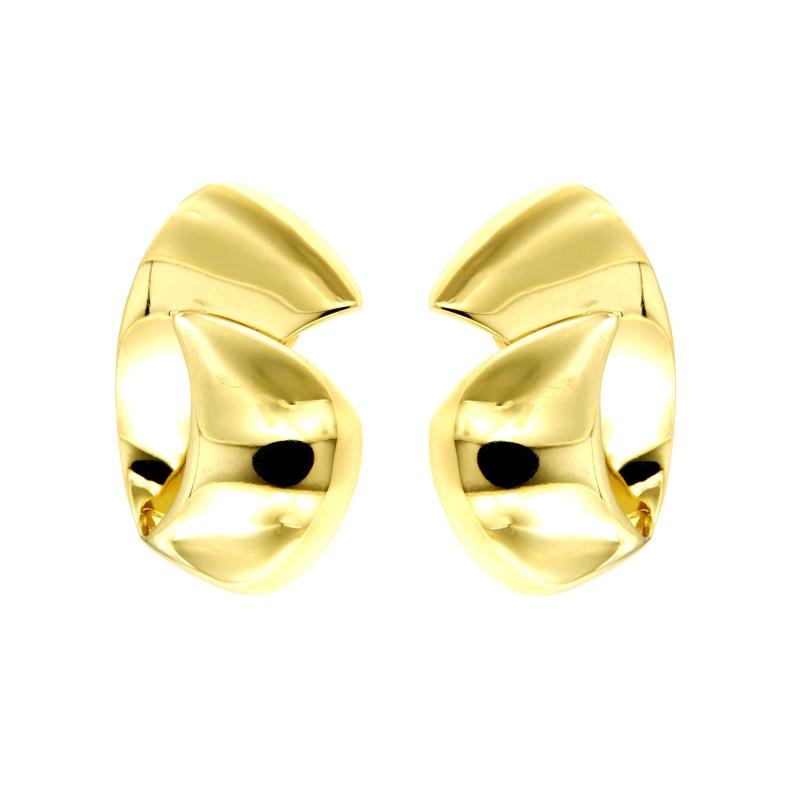 COPPIA ORECCHINI ORO GIALLO 750/1000 FANTASIA A CLIPS - 