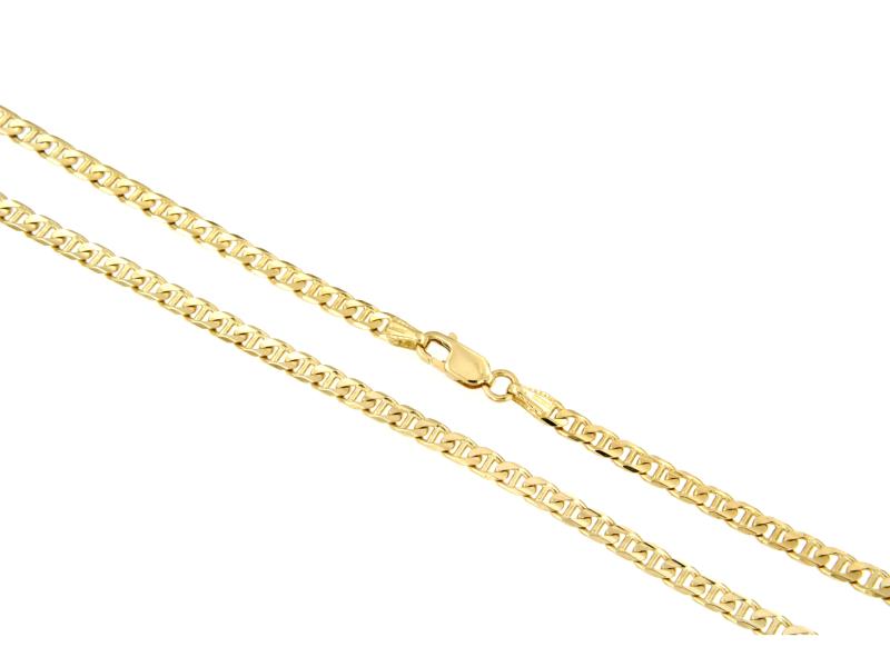 CATENA ORO GIALLO 750/1000 MAGLIA GRUMETTA CON TRAVERSINO - CM. 50.5 - 
