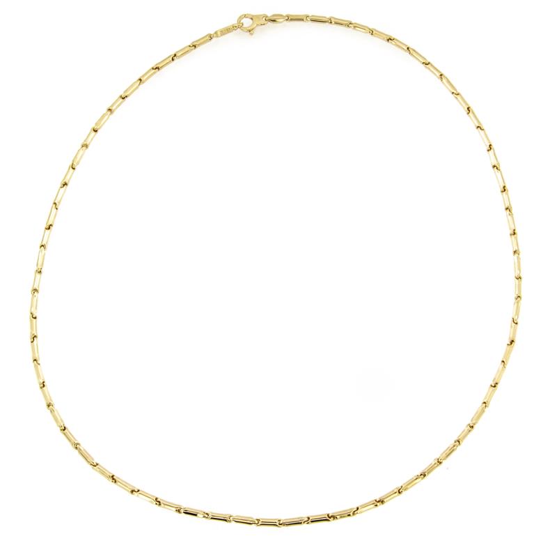 CHIMENTO - COLLANA - ORO GIALLO 750/1000  - MAGLIA BAMBOO - CM. 45 - CHIMENTO