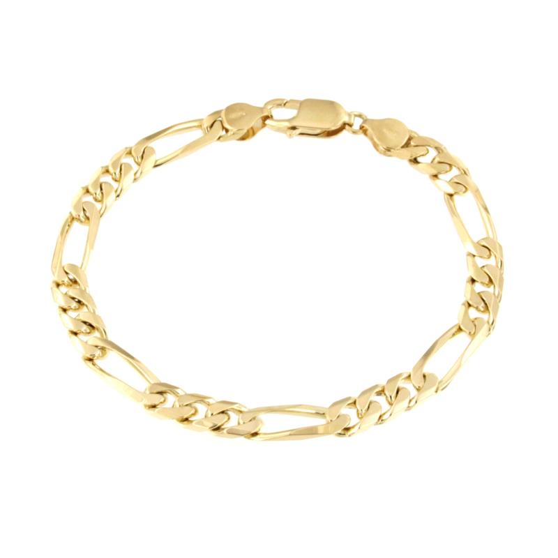 BRACCIALE ORO GIALLO 750/1000 MAGLIA 3+1 - CM. 21 - 