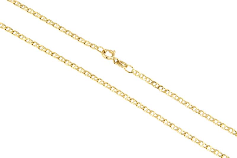 CATENA ORO GIALLO 750/1000 MAGLIA GRUMETTA CON TRAVERSINO - CM. 46 - 