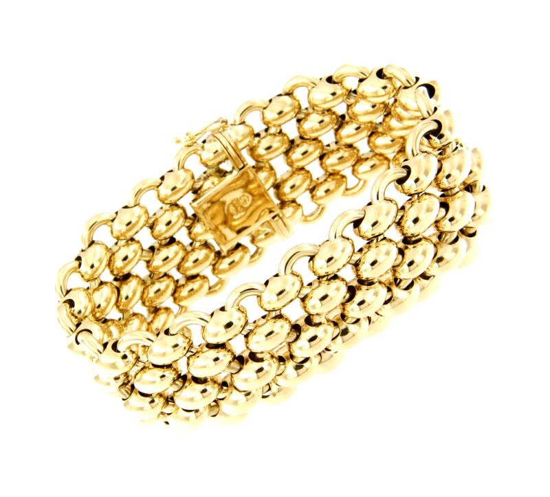 BRACCIALE ORO GIALLO 750/1000 SEMI-RIGIDO - CM.20 - 