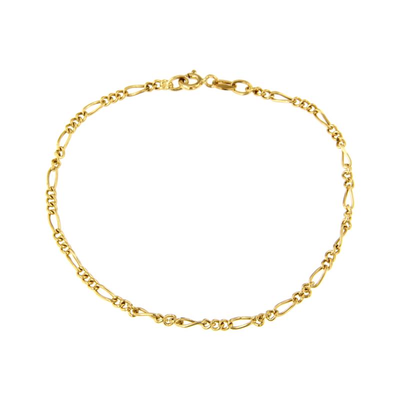 BRACCIALE ORO GIALLO 750/1000 MAGLIA 3+1 - CM. 18 - 