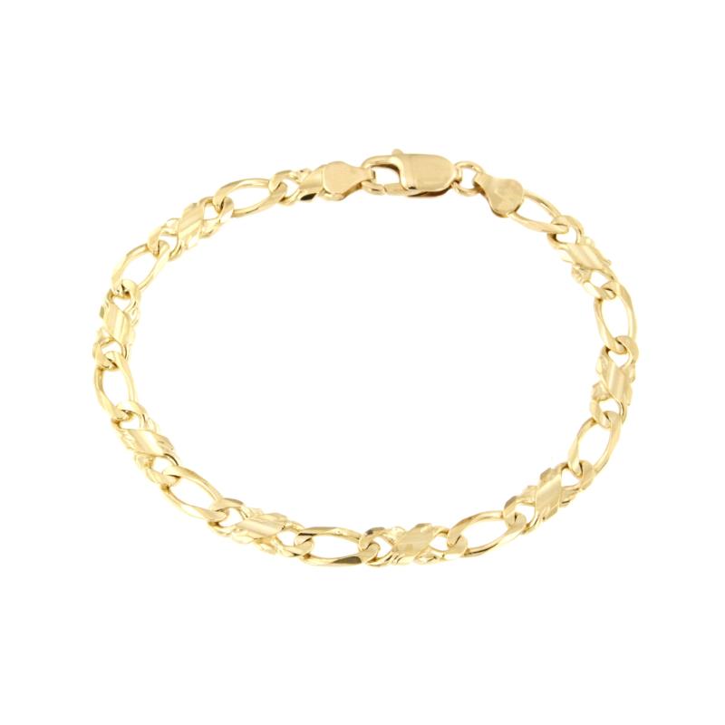 BRACCIALE ORO GIALLO 750/1000 MAGLIA 1+1 - CM. 22 - 