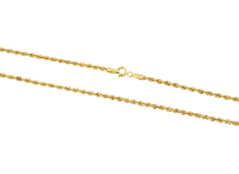 CATENINA ORO GIALLO 750/1000 MAGLIA TRECCIA CM. 50 - 