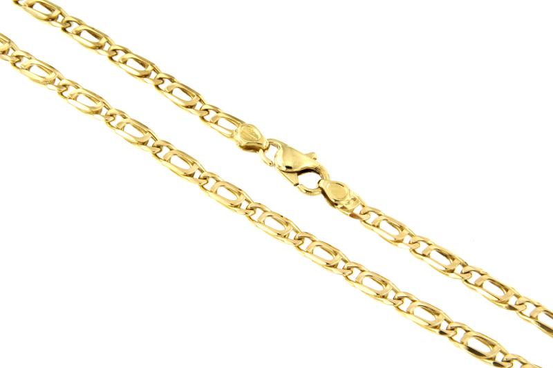 CATENA ORO GIALLO 750/1000 MAGLIA GRUMETTA DOPPIA - CM. 60 - 