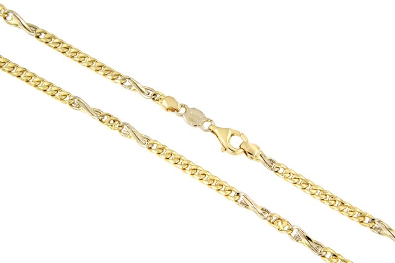 CATENA DUE ORI 750/1000 MAGLIA 10+1 - CM. 51 - 