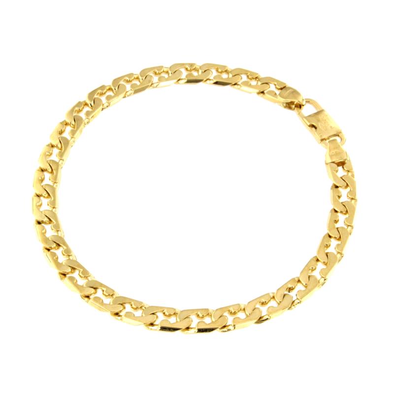 BRACCIALE ORO GIALLO 750/1000 MAGLIA TIPO GRUMETTA - CM. 22.5 - 