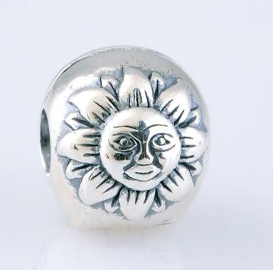 PANDORA - CHARM - ARGENTO 925/1000 - MOD. CLIP SOLE E LUNA  - PANDORA