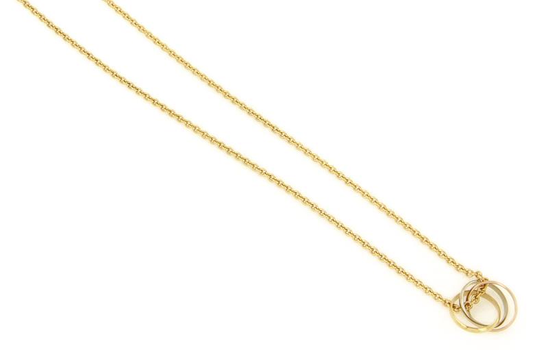 CARTIER - GIROCOLLO - TRE ORI 750/1000 - MOD. TRINITY - CM 43 - 