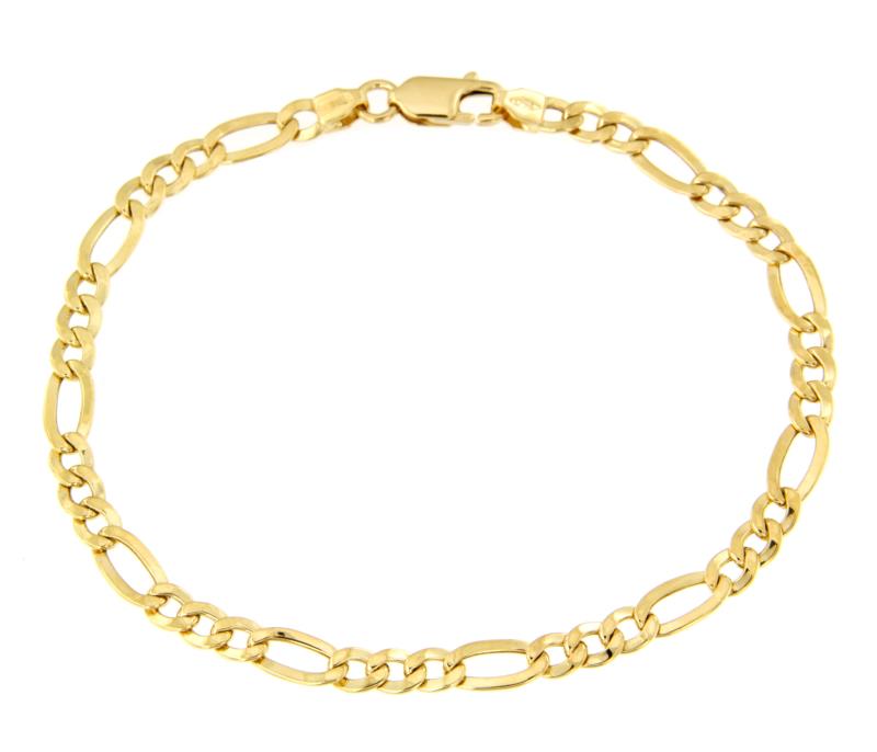 BRACCIALE ORO GIALLO 750/1000 MAGLIA 3+1 - CM 19.5 - 