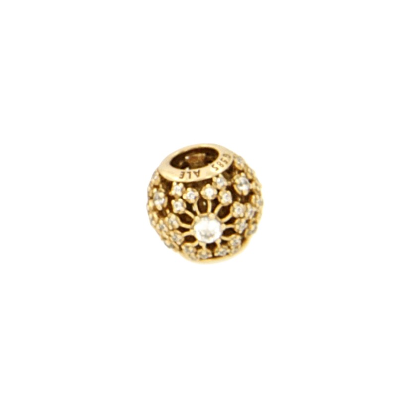 PANDORA - CHARMS - ORO GIALLO 583/1000 - MOD. OPENWORK FIORE RADIOSO - PANDORA