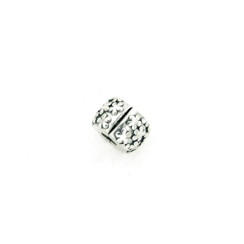 PANDORA - CHARM - ARGENTO 925/1000 - MOD. CLIP PRATO FIORITO - PANDORA