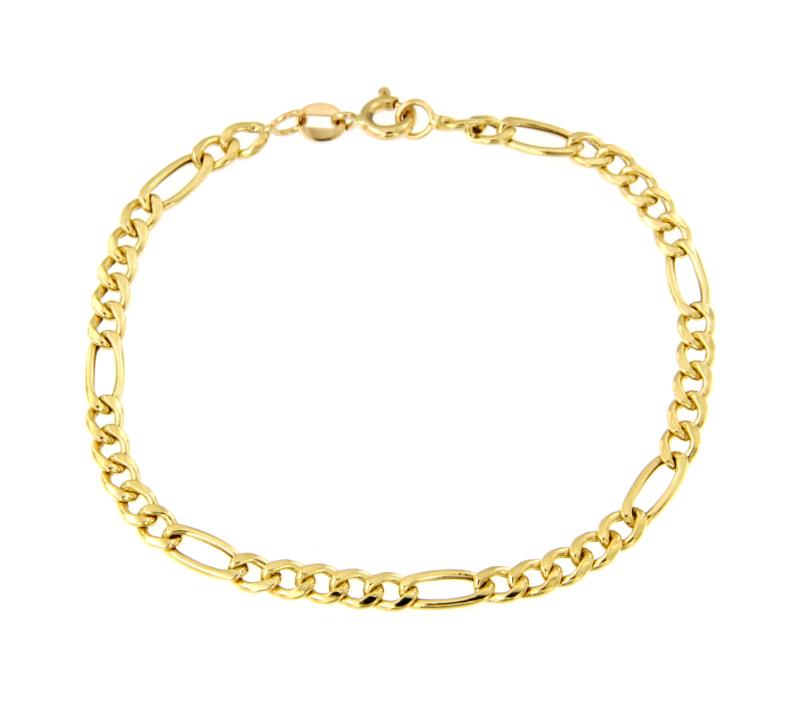 BRACCIALE ORO GIALLO 750/1000 MAGLIA 5+1 - CM 17,5 - 