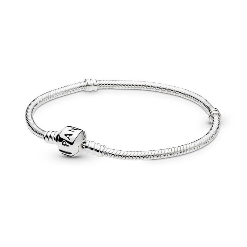 PANDORA - BRACCIALE - ARGENTO 925/1000 - MOD. MOMENTS - CM. 18.5 - PANDORA