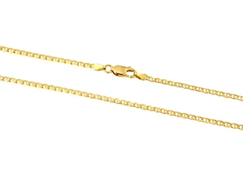 CATENA ORO GIALLO 750/1000 MAGLIA GRUMETTA CON TRAVERSINO - CM 52 - 