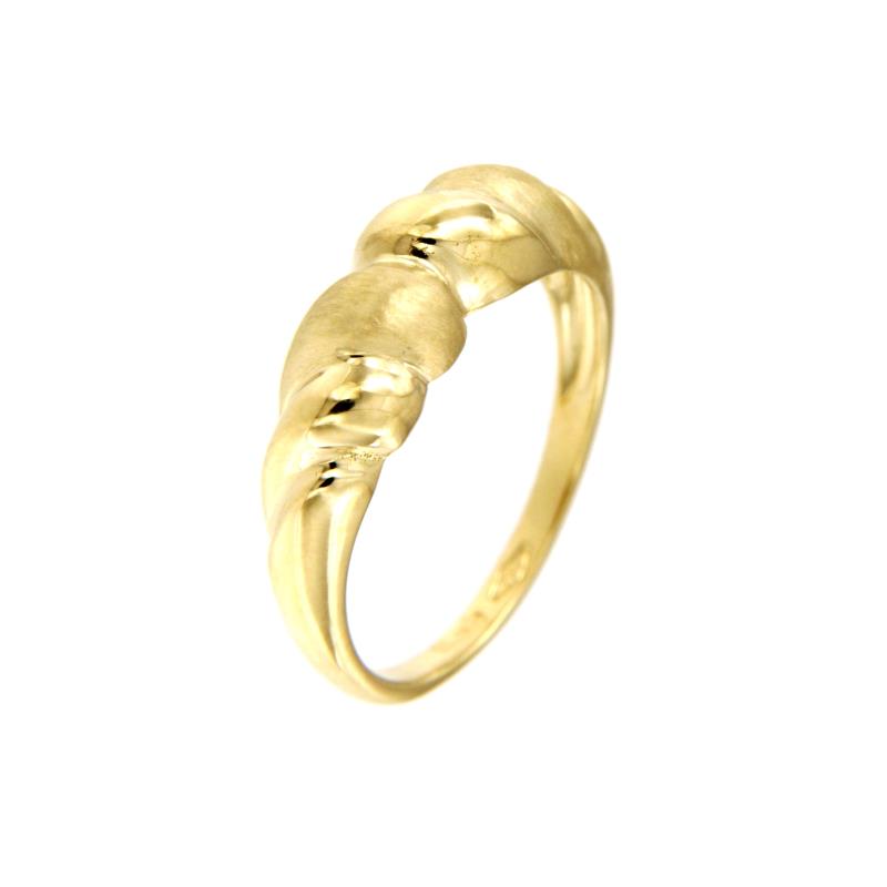 ANELLO ORO GIALLO 750/1000 SEMI-SATINATO - MIS. 13 - 