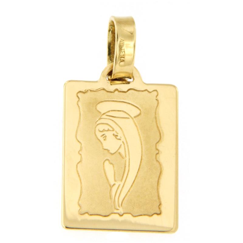 CIONDOLO RELIGIOSO ORO GIALLO 750/1000 VOLTO MADONNINA - 