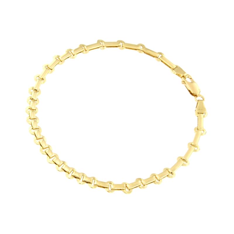 BRACCIALE ORO GIALLO 750/1000 MAGLIA A SEGMENTI - CM. 21,5 - 