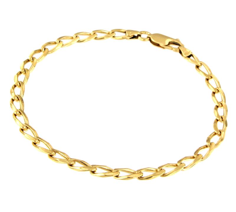 BRACCIALE ORO GIALLO 750/1000 MAGLIA GRUMETTA - CM. 20.5 - 