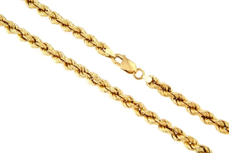 COLLANA ORO GIALLO 750/1000 MAGLIA TRECCIA - CM. 60 - 