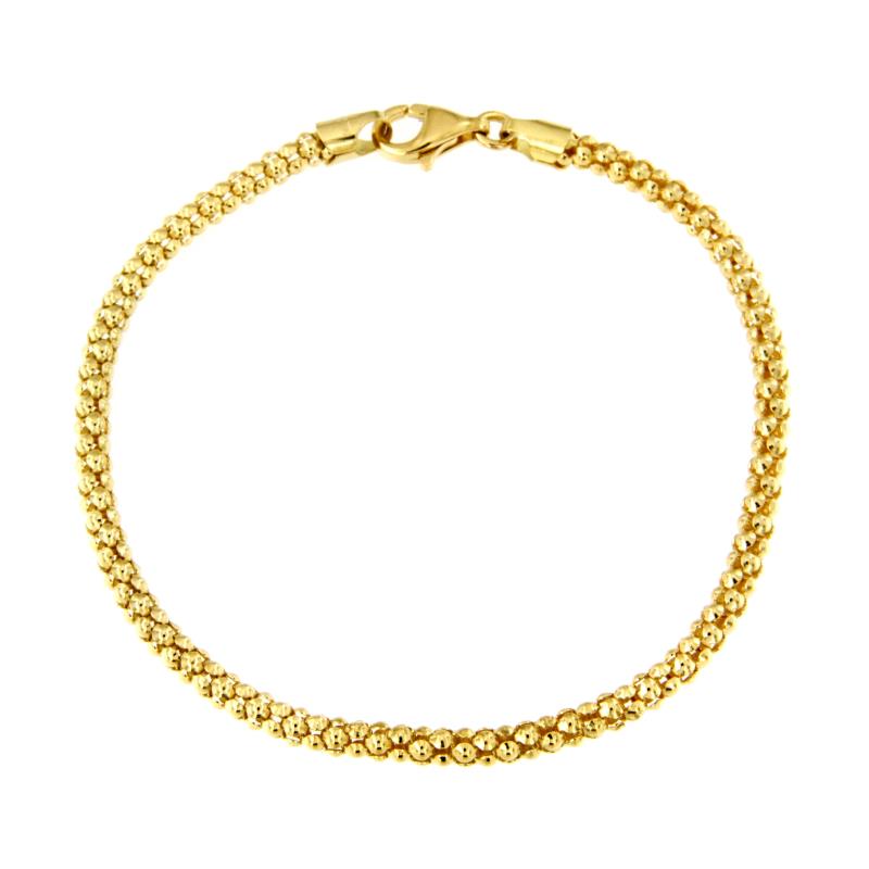BRACCIALE ORO GIALLO 750/1000 MAGLIA TUBOLARE - CM 19.5 - 