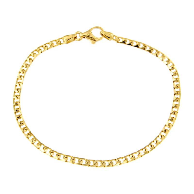 BRACCIALE ORO GIALLO 750/1000 MAGLIA GRUMETTA - CM 19.5 - 