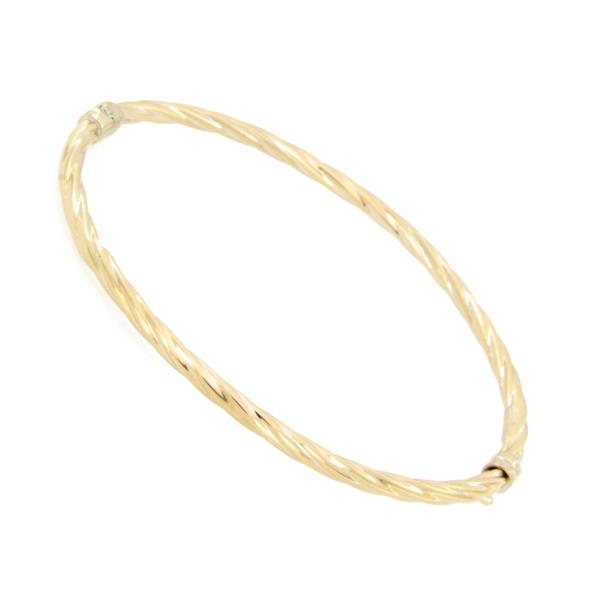 BRACCIALE ORO GIALLO 750/1000 TIPO SCHIAVA RITORTO - 