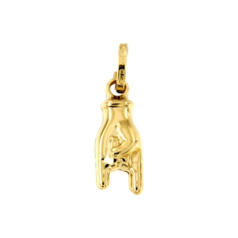 CIONDOLO ORO GIALLO 750/1000 CORNA   - 