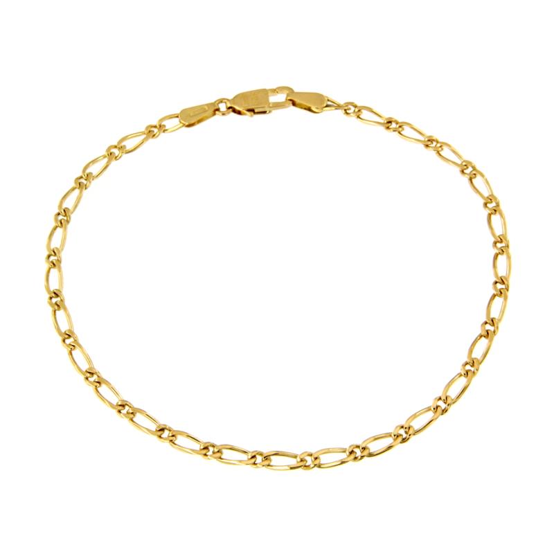 BRACCIALE ORO GIALLO 750/1000 MAGLIA 1+1 - CM 19 - 