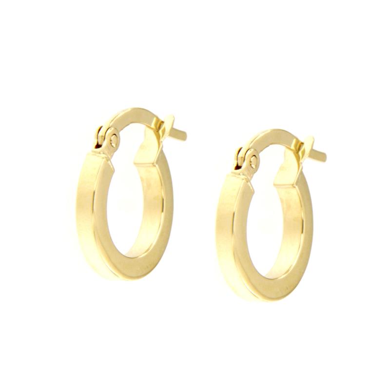 COPPIA ORECCHINI ORO GIALLO 750/1000 CERCHIETTI - 