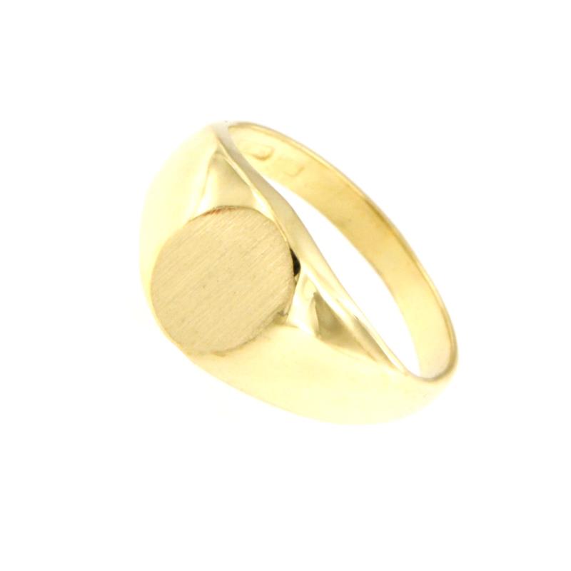 ANELLO ORO GIALLO 750/1000 TIPO CHEVALIER - MIS. 10.5 - 