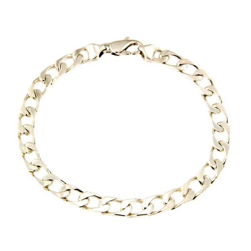 BRACCIALE ARGENTO 925/1000 MAGLIA GRUMETTA - CM 20,5 - 