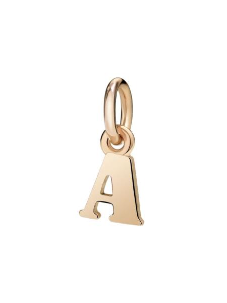 DODO - CIONDOLO - ORO ROSA 375/1000 - MOD. LETTERA "A" - DODO