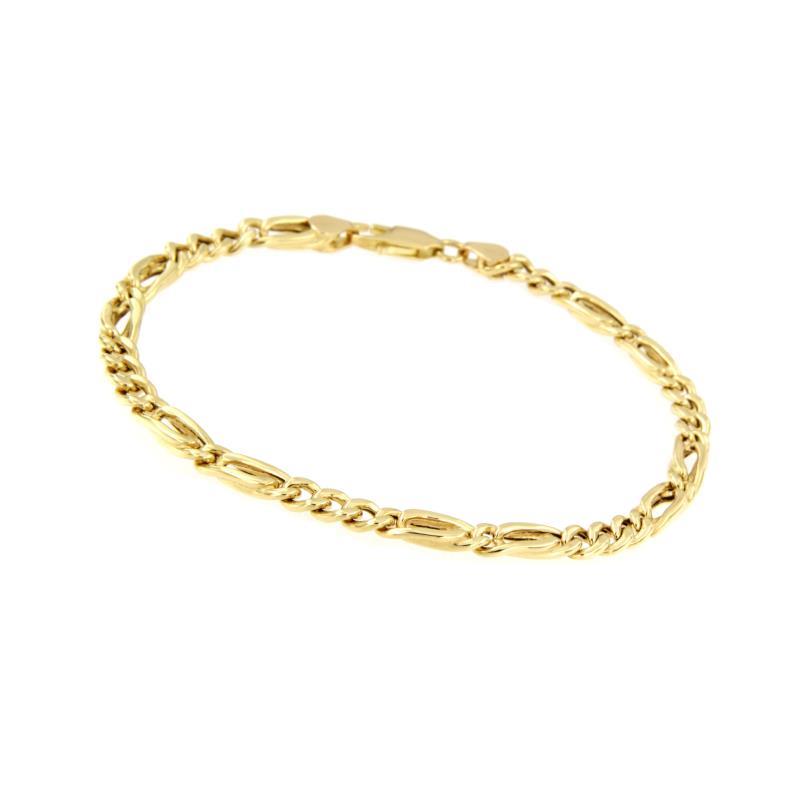 BRACCIALE ORO GIALLO 750/1000 MAGLIA 3+2 - CM 19.5 - 