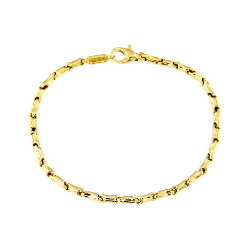 CHIMENTO - BRACCIALE - ORO GIALLO 750/1000 - MAGLIA A SEGMENTI - CM 20  - CHIMENTO