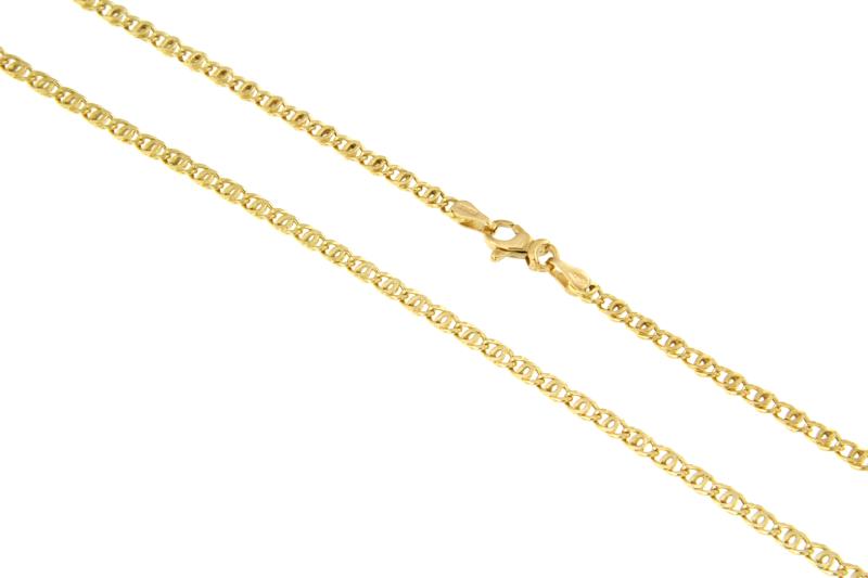 CATENA ORO GIALLO 750/1000 MAGLIA GRUMETTA DOPPIA - CM 50 - 